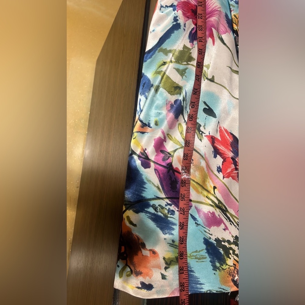 NWT Jovani Strapless Multicolor Floral Dress SIZE 8 - Picture 8 of 8